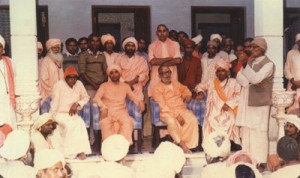 babaji ( sitting on extreme right), Shri Avaidya nath ji, Shri Chand nath ji