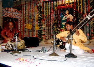 Acharya Jaimini performance on Sitar with accompany withTabla player Sudhir Pandey