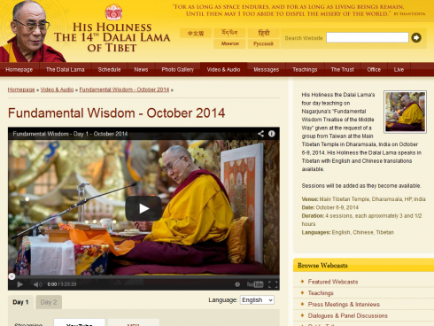 Fundamental Wisdom - October 2014