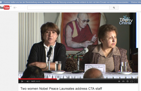 Two women Nobel Peace Laureates address CTA staff