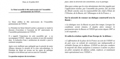 Le Sénat célèbre le 60e anniversaire de l’Assemblée parlementaire de l’OTAN @Senat_Info 